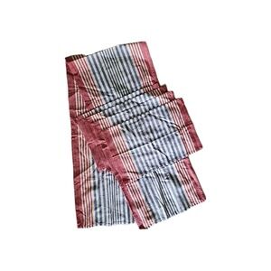 SET/Cynthia Rowley 4-PLACEMATS 1-RUNNER Country Stripe Red White Blu COTTON NWOT